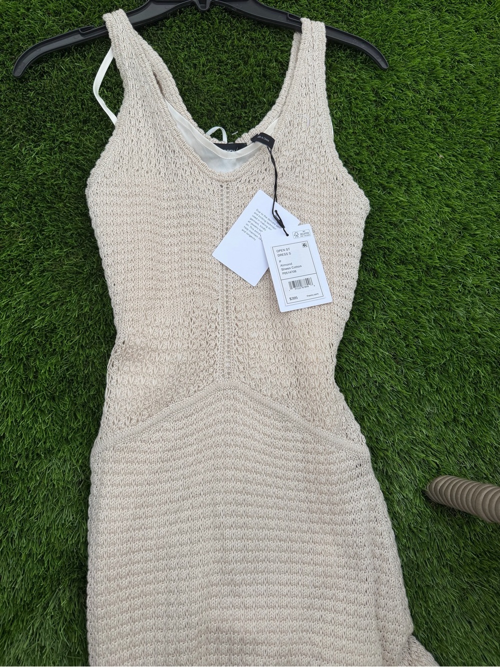 Theory Cream Sleeveless Knit Midi Dress - Picture 7 of 8